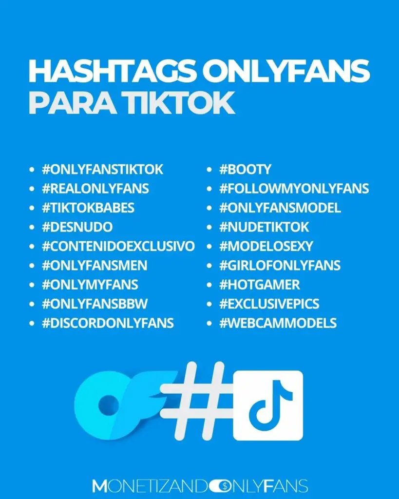 Hashtags para OnlyFans en TikTok
